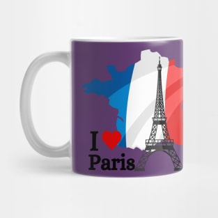 Paris France Paris Skyline with flag Essential summer vintage Mug
